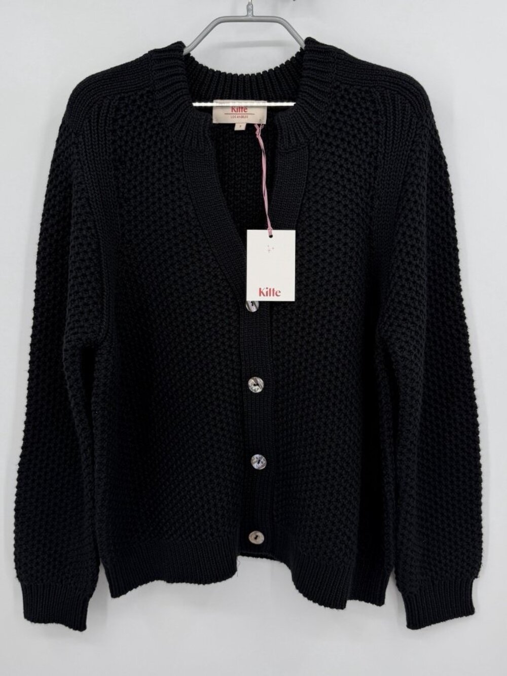 Kilte Collection Tracy Cardigan Sweater size 3/L 100% PIMA Cotton Oversized